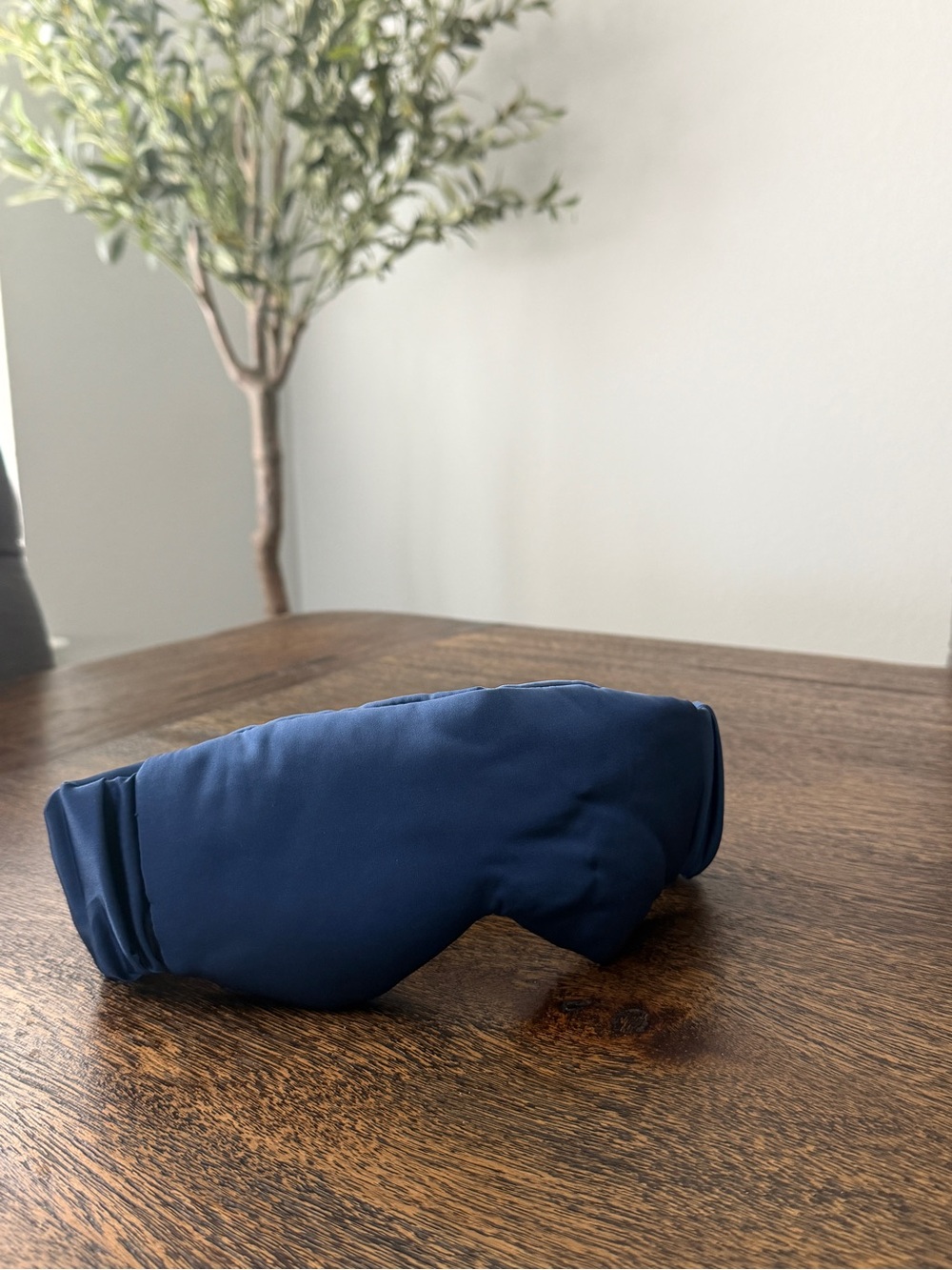 Navy Blue Satin Sleep Mask